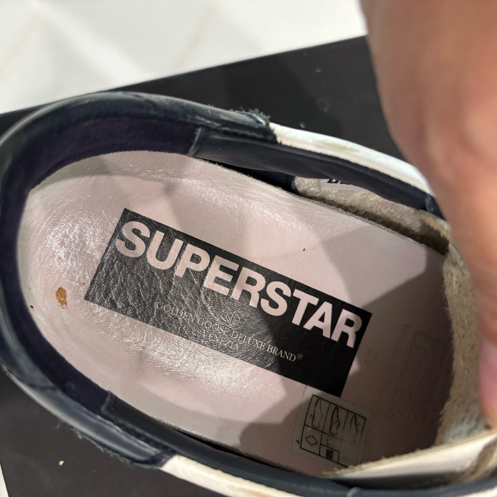 Golden Goose SuperStar GGDB/SSTAR White Gray Athletic Shoes Great condition Sz39 - Picture 12 of 13